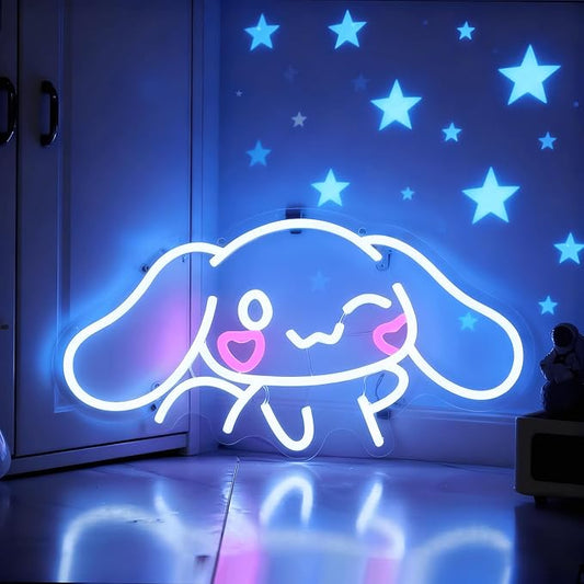 THIIXDAI Cinnamoroll Neon Sign for Room Decor, USB Powered LED Lights by THIIXDAI