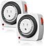BN-LINK Outlet Timer Indoor, 24-Hour Heavy Duty Mechanical Light Timer by BN-LINK