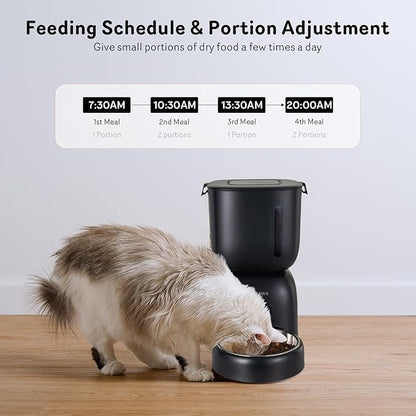 Automatic Cat Feeder and Water Dispenser FW1, Wire or Battery Cat Food - Image 2
