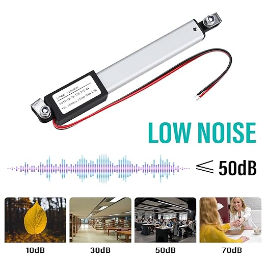 NORJIN 12V Mini Electric Linear Actuator 3" Stroke, Speed 15mm/s, Linear Motion - Image 5
