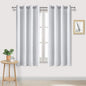 DWCN Greyish White Room Darkening Blackout Curtains, Thermal Privacy Protection by DWCN