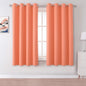 DUALIFE Coral Curtain Panels for Bedroom 45 Inch Length 2 Panels Set Room by DUALIFE