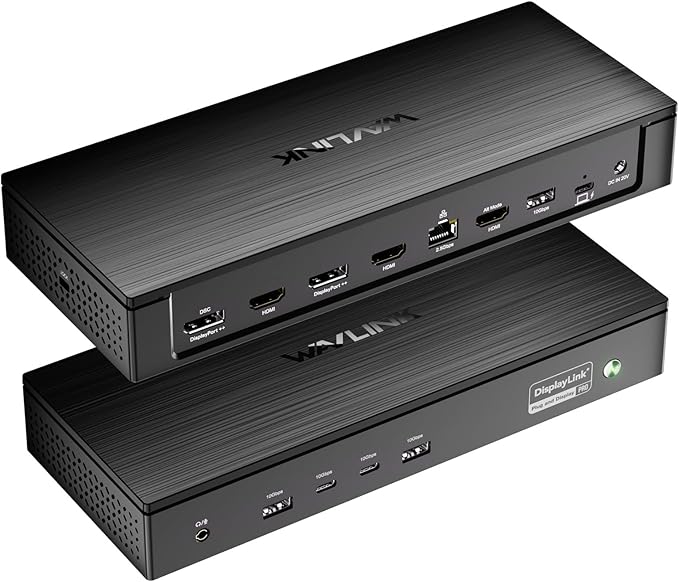 WAVLINK Pro Docking Station 5 Monitors, PD100W DisplayLink Dock Support Five 4K by WAVLINK%C2%AE