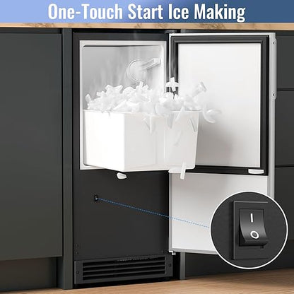 Under Counter Crescent Ice Maker Machine, 25 LBS/Day - Image 6