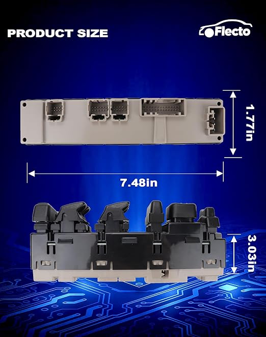 Flecto Master Power Window Switch Driver Side 15883323 - Image 5