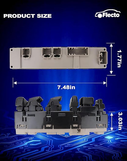 Flecto Master Power Window Switch Driver Side 15883323 - Image 5