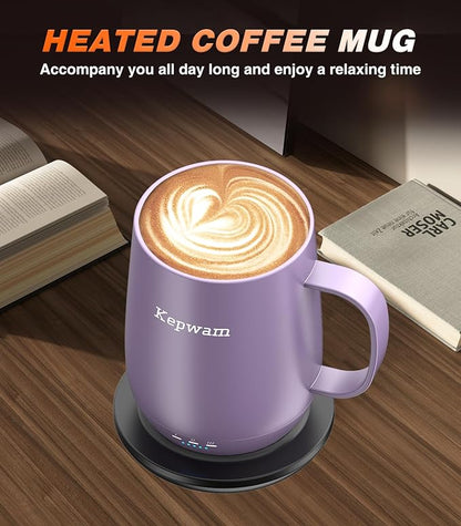 Kepwam Self Heating Coffee Mug T2, 16oz Smart Heated Coffee Mug, 150 Min - Image 5
