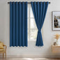 JIUZHEN Classic Blue Blackout Curtains by JIUZHEN