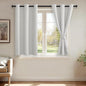 JIUZHEN Blackout Curtains with Tiebacks by JIUZHEN