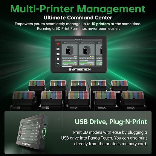 BIGTREETECH Panda Touch for Bambu-Lab P1S, A1 Mini 3D Printers, Support Multi - Image 4