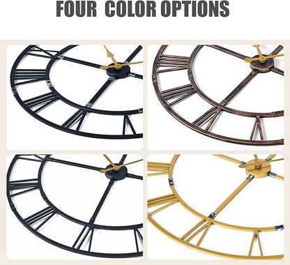 Ohweog Large Wall Clock for Living Room Decor – 40 Inch Silent Non-Ticking - Image 7