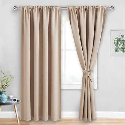 JIUZHEN Blackout Curtains for Bedroom by JIUZHEN