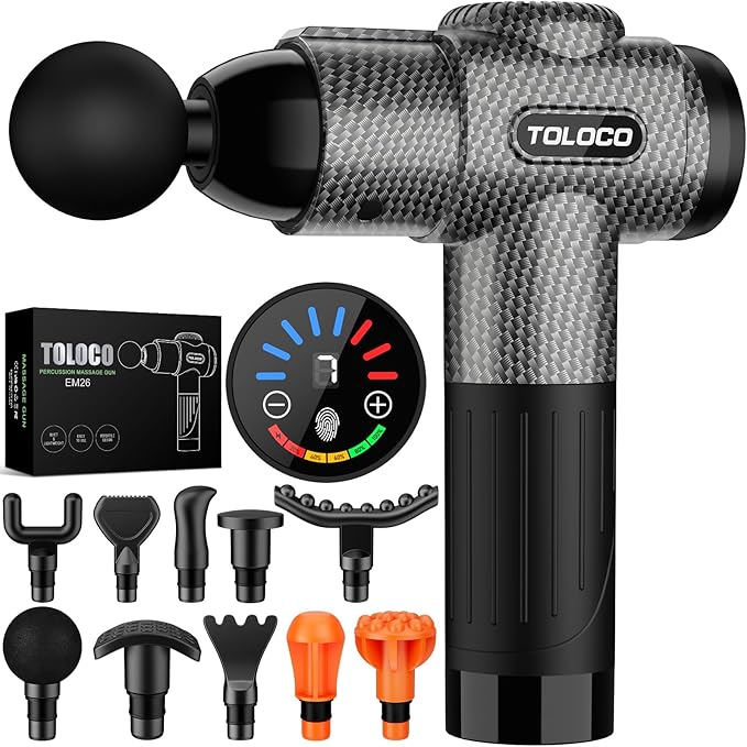 TOLOCO Massage Gun, Deep Tissue Back Massage by TOLOCO