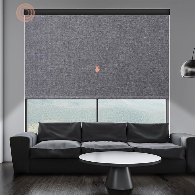 Motorized Roller Shade: Blackout, Electric Blinds, Compatible by Canisteo