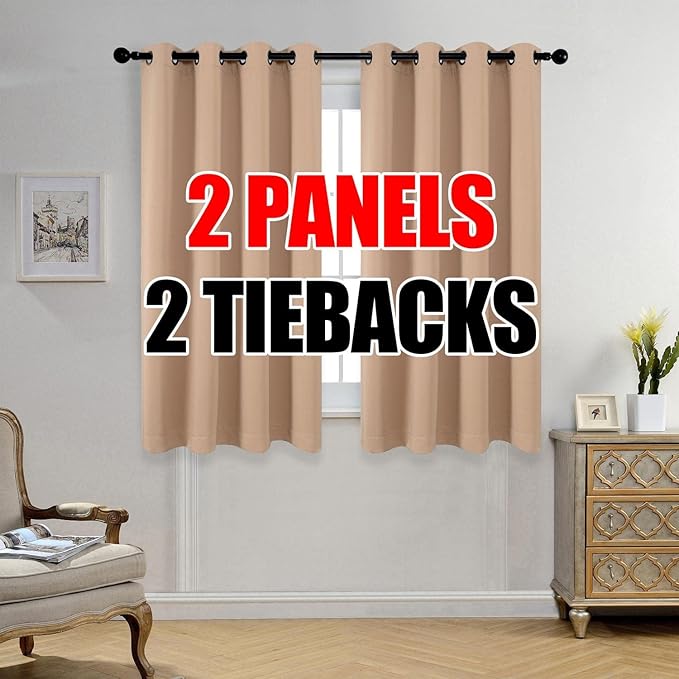 MIUCO Room Darkening Grommet Thermal Insulated Blackout Window Curtains Panels by MIUCO
