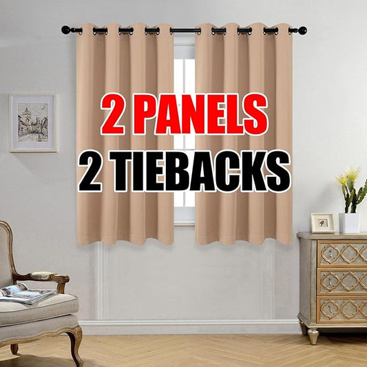 MIUCO Room Darkening Grommet Thermal Insulated Blackout Window Curtains Panels by MIUCO
