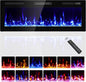 Narrow Bezel Electric Fireplace-50 inch Fireplace Wall Mount/Recessed-Ultra by Kucreiheat