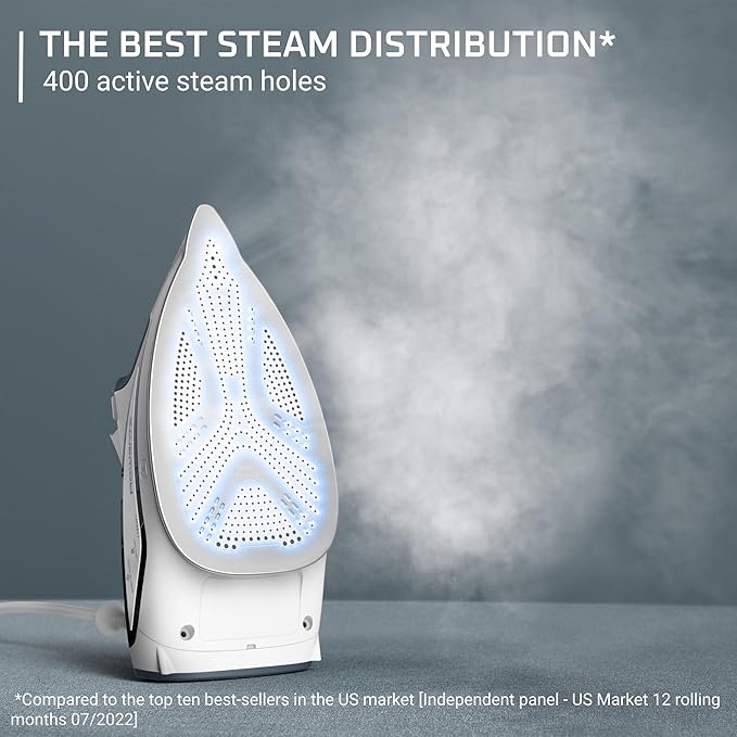 Rowenta Iron Steamer for Clothes, Focus Stainless Steel Soleplate, 400 - Image 4