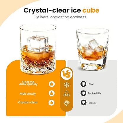 Crystal Clear Ice Maker, Compact Countertop Ice Machine, 3 x 1.6 Ice Cubes - Image 8