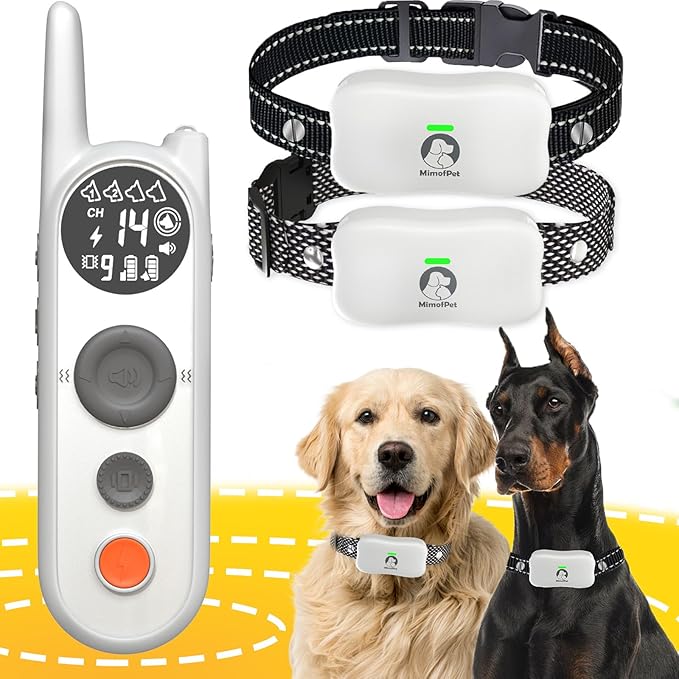 MIMOFPET Wireless Dog Fence for 2 Dogs by MimofPet