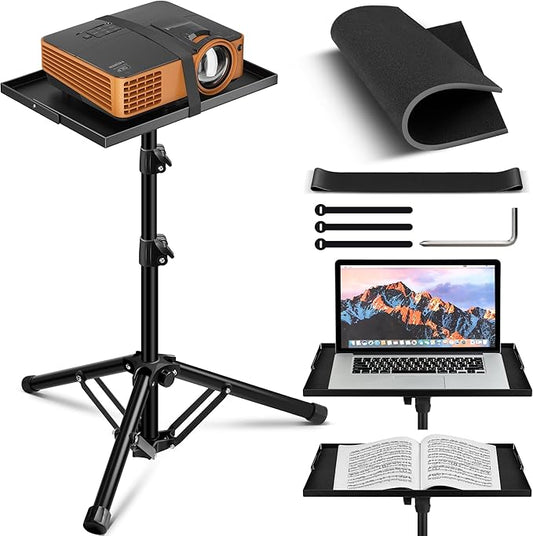 CAHAYA Projector Stand Tripod Foldable: 18.9 to 41 Inch Height Adjustable by CAHAYA