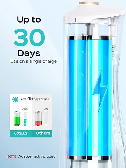 COSLUS Portable Water Flosser for Teeth: 10 Pressure Settings Professional - Image 4