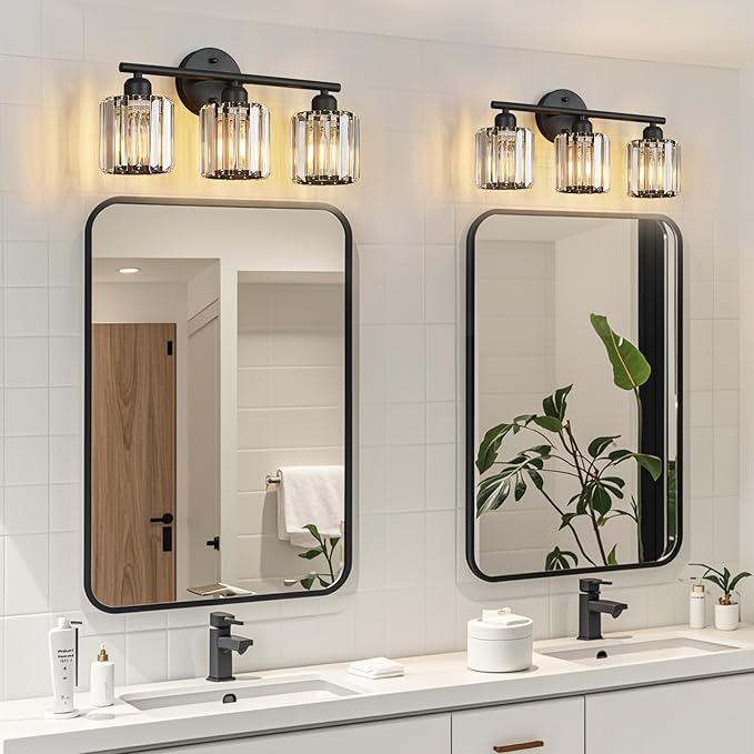 FDPBY Modern 3 Light Crystal Vanity Light, Compatible - Image 7