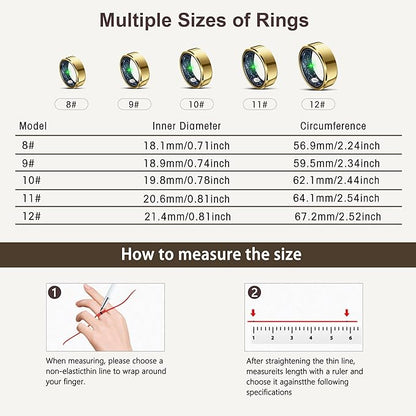 Smart Ring for Women Men, Fashion Minimalist Fitness Ring & Sleep Tracker Ring - Image 6