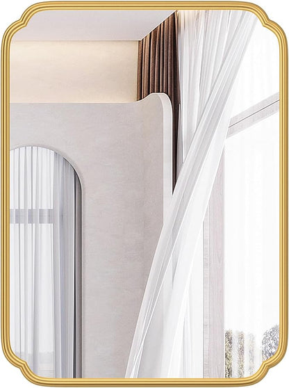 28"x36" Gold Bathroom Mirror - Image 9