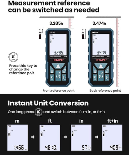 Laser Measure, DTAPE 330 Ft Digital Laser Distance Meter, Upgraded - Image 7