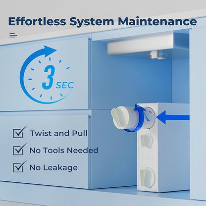 iSpring RO500AK-BN Reverse Osmosis Water Filter, NSF 58 Certified, 500 GPD - Image 7