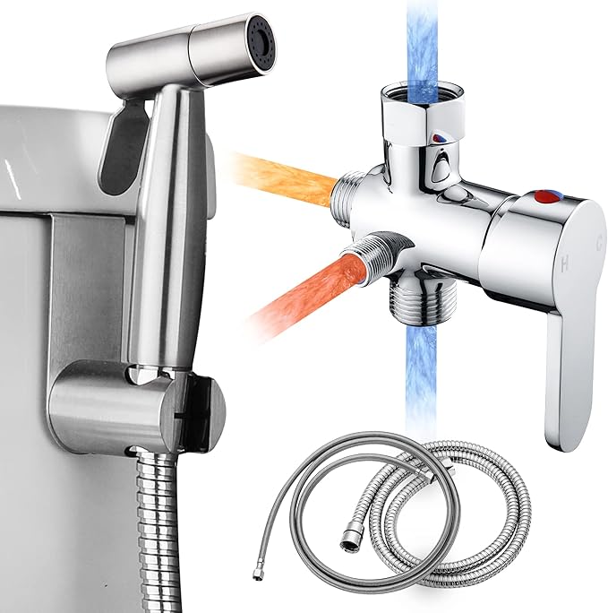Handheld Bidet Sprayer for Toilet, Bidet Attachment for Warm Water, Hot and by NaticoOriginals