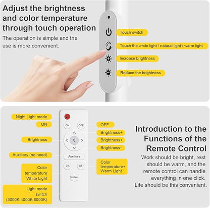 Bright LED Eye-Protecting Reading Floor Lamps - Image 5