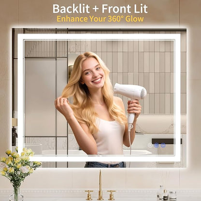 32"x40" LED Bathroom Mirror - Image 2
