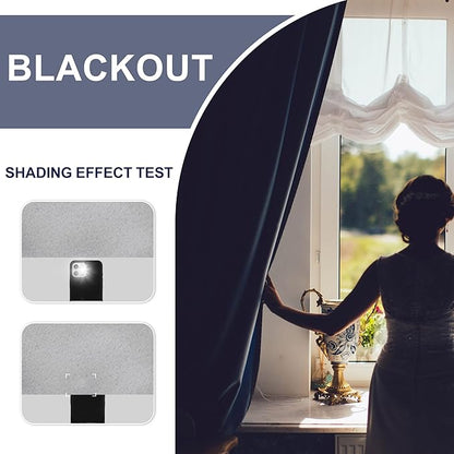 JIUZHEN Blackout Curtains for Bedroom– Thermal Insulated, Noise Reducing Room - Image 2