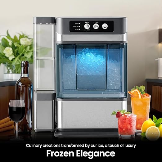 Chewable Crunchable Countertop Nugget Ice Maker，with Side Water Tank, 41 Lbs in - Image 7