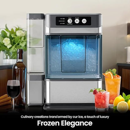 Chewable Crunchable Countertop Nugget Ice Maker，with Side Water Tank, 41 Lbs in - Image 7
