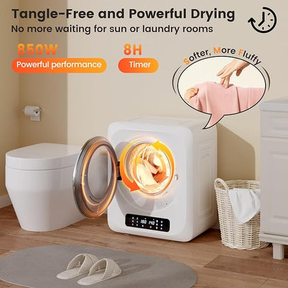 VCJ Portable Dryer for Laundry, 12lbs Clothes Dryer - Image 5
