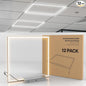 Sunco 12 Pack 2x2 Edge-Lit Frame LED Panel Lights, Drop Ceiling Flat Light by SuncoLighting