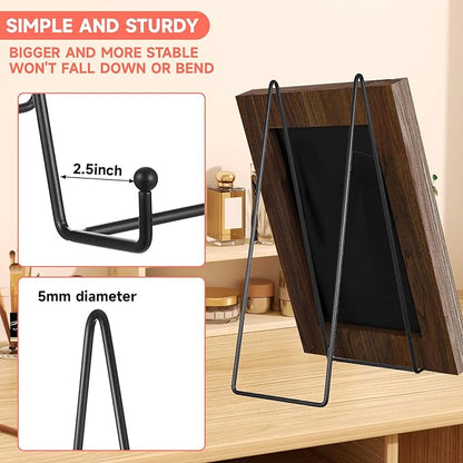 mekueeex 5 Pack 12 Inch Black Picture Stands Plate Stands - Image 3