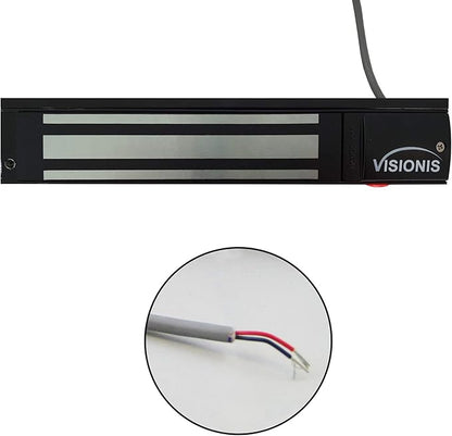 Visionis VS-VISML600LED-BL Indoor 600lbs Black Electromagnetic Lock - Image 4