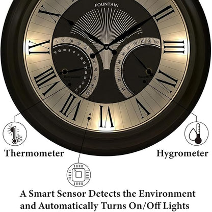 FOUNTAIN DESIGNS 24 Inch in/Outdoor Wall Clock - Image 3