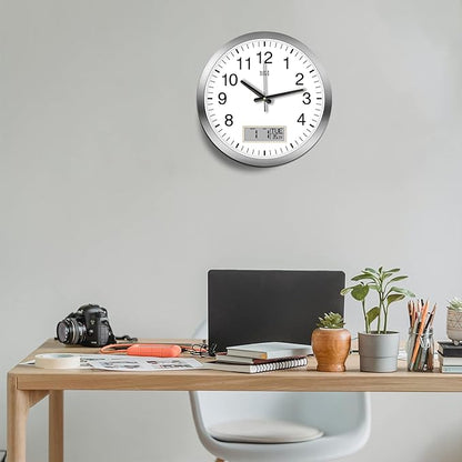 HITO 16 Inch Silent Wall Clock Battery Operated - Image 6