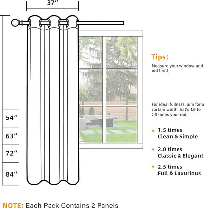100% Blackout Curtains 84 Inch Length - Image 5