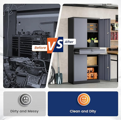 Yizosh Metal Garage Storage Cabinet - Image 7
