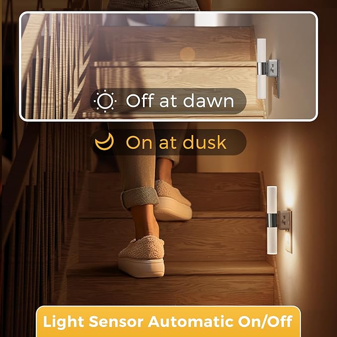 L LOHAS LED Night Light, Night Lights Plug into Wall, 3000K Soft White - Image 5