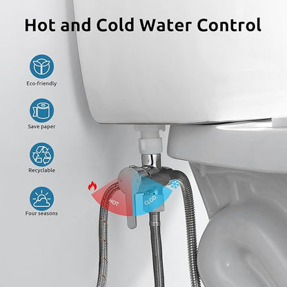 Hot and Cold Bidet Sprayer for Toilet, BRITULIF Bidet Attachment for Warm Water - Image 2