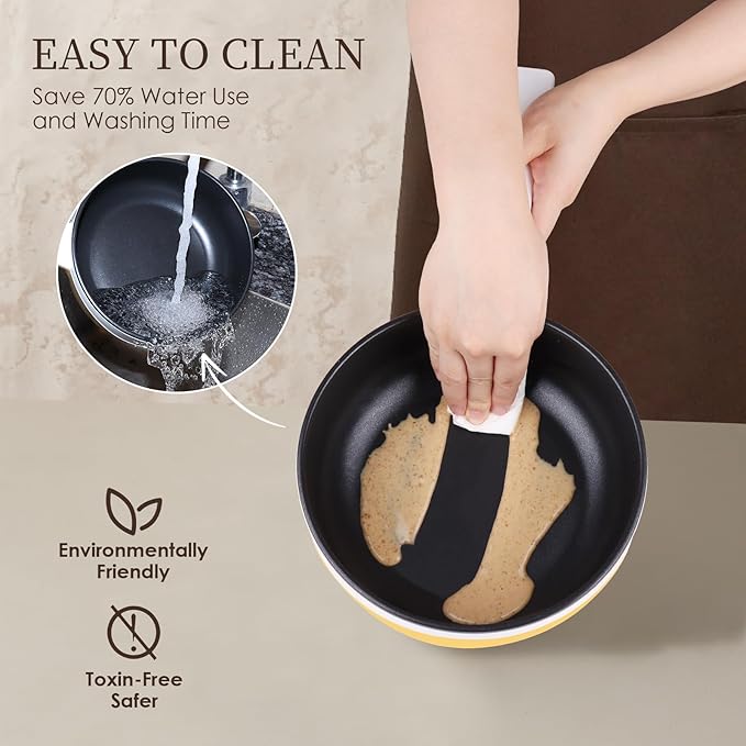 Audecook Hot Pot Electric, 1.7L Mini Electric Skillet Portable Nonstick Sauté - Image 5