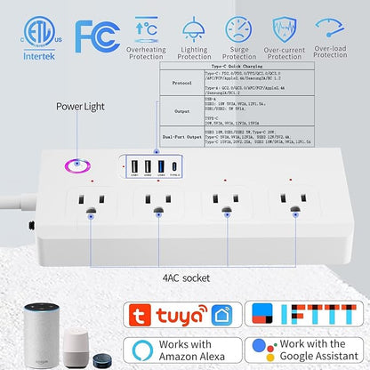 UseeLink WiFi Smart Power Strip, Surge Protector - Image 2