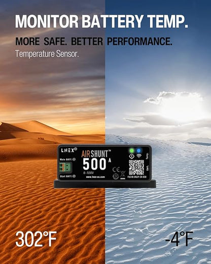 LNEX Bluetooth Battery Monitor, 500A Smart Shunt - Image 3
